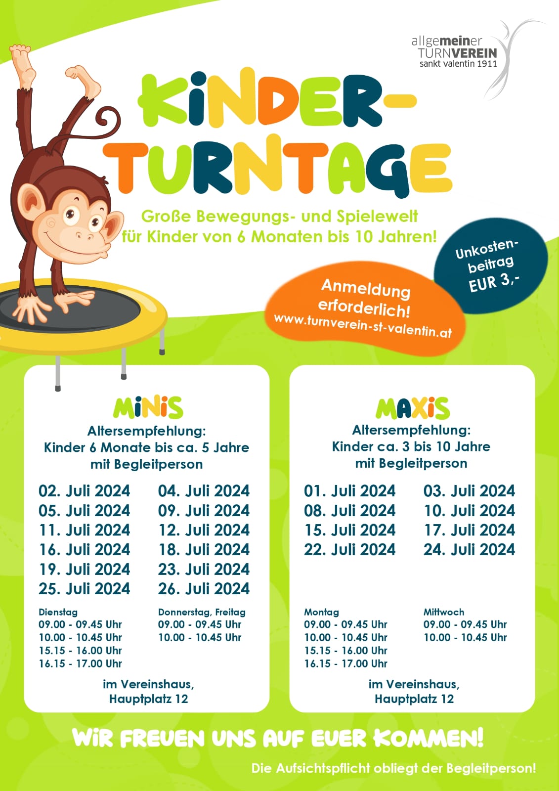 Kinderturntage Minis